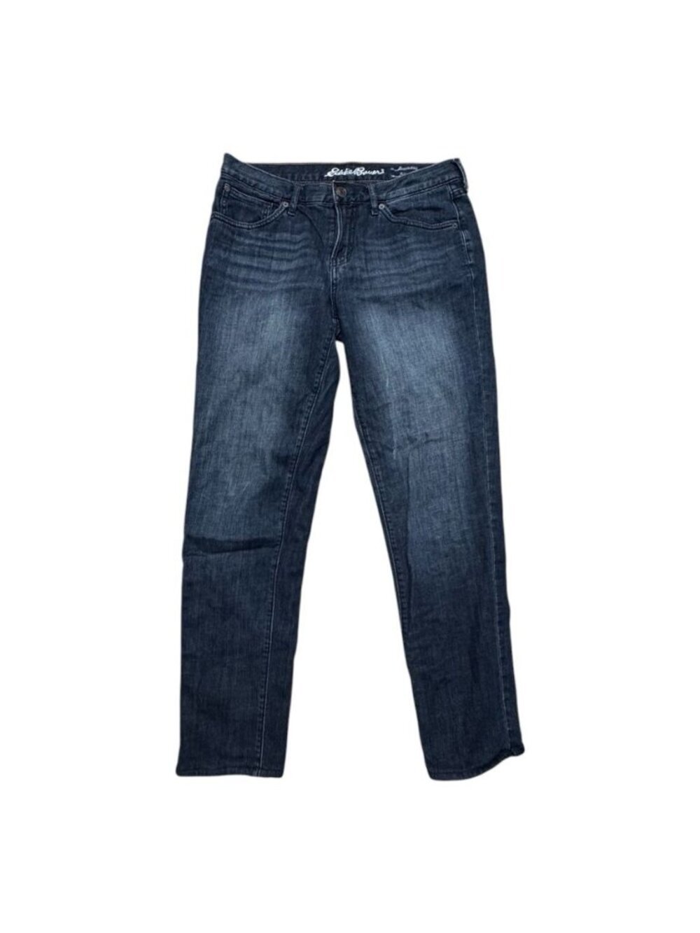 Eddie Bauer Relaxed Boyfriend Jeans Women’s Size 6 Dark Wash Stretch Denim